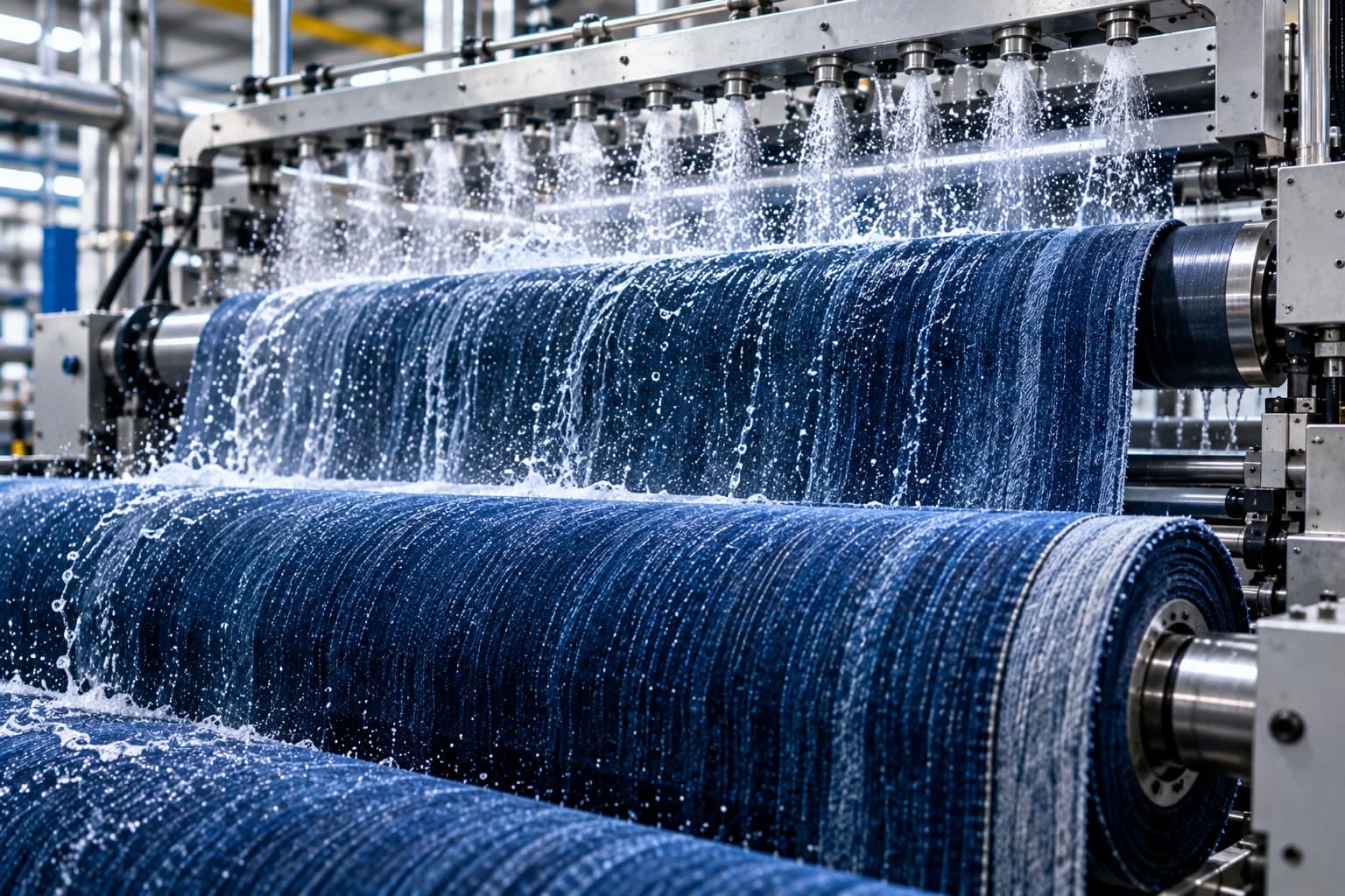Denim textile processing